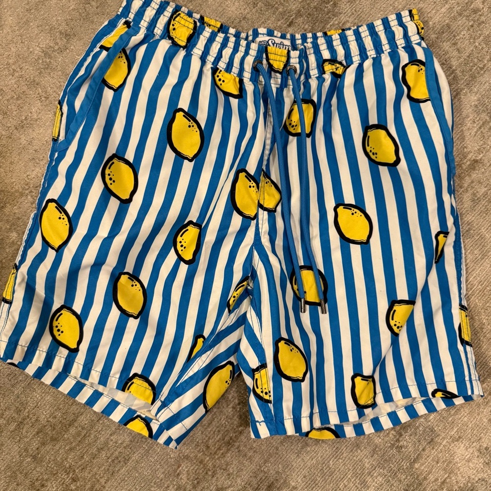 Mr. Swim lemon swim trunks